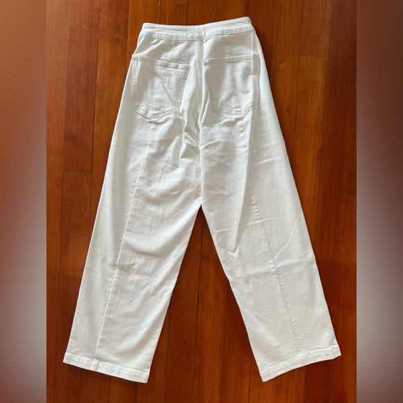 NWOT Madewell Curvy Emmett Wide-Leg Jean in Tile White: Welt Pocket Edition- 26 - Picture 7 of 9